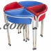 4 Station Round Sand and Water Table with Lids   552313676